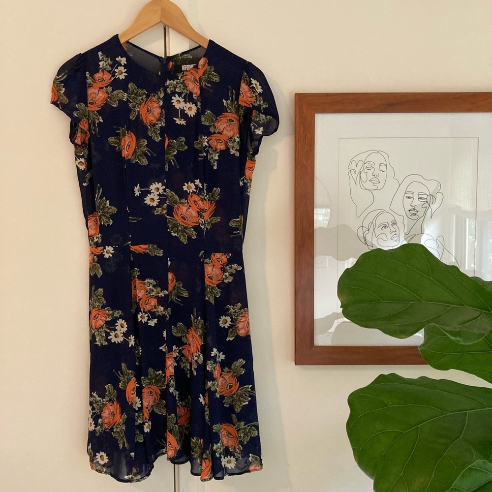 Reformation Floral Mini Dress
